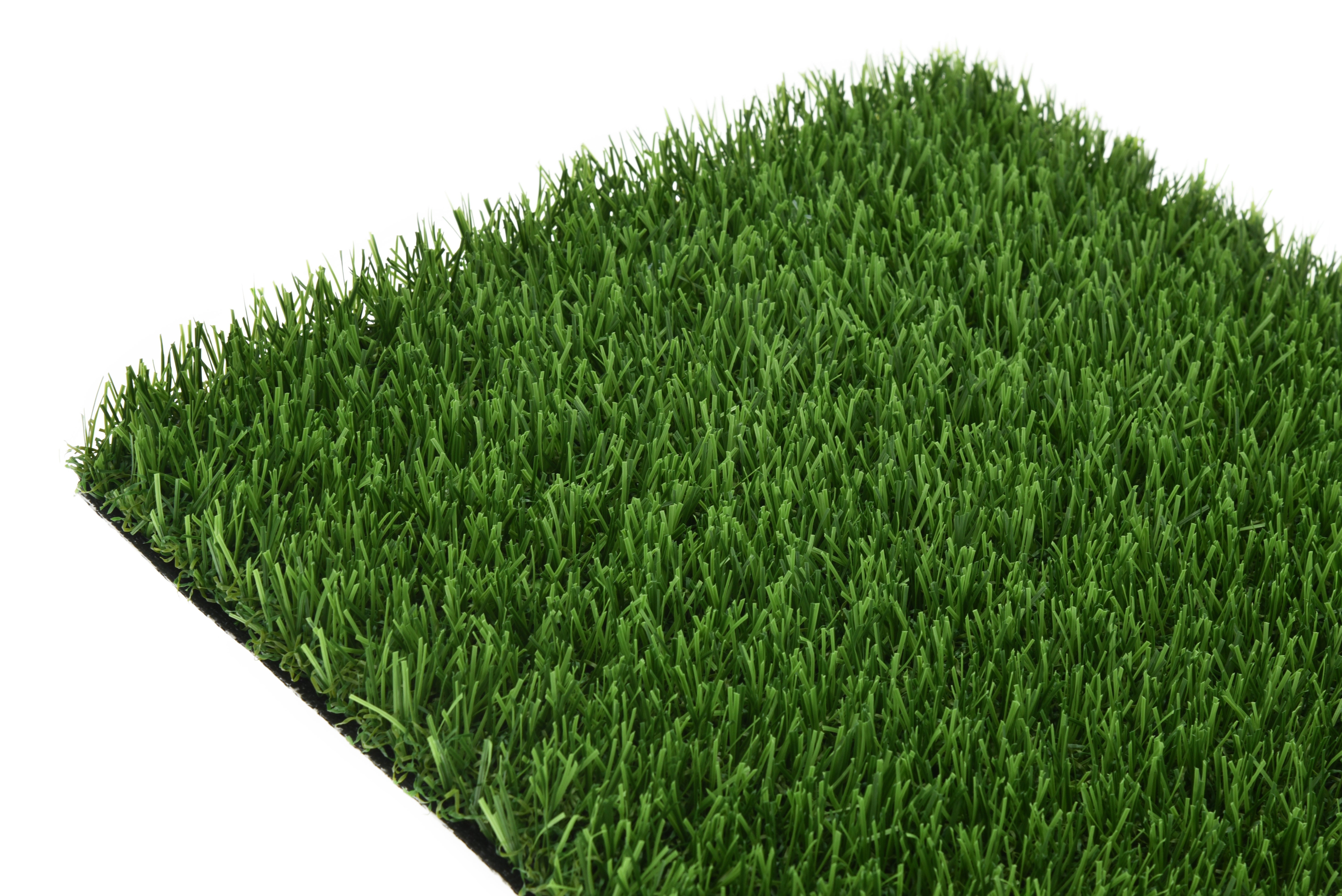 Svart konstgräsmatta från Svea Grass, slitstark och hållbar för tuffa miljöer, visar grässtrån och texturen.