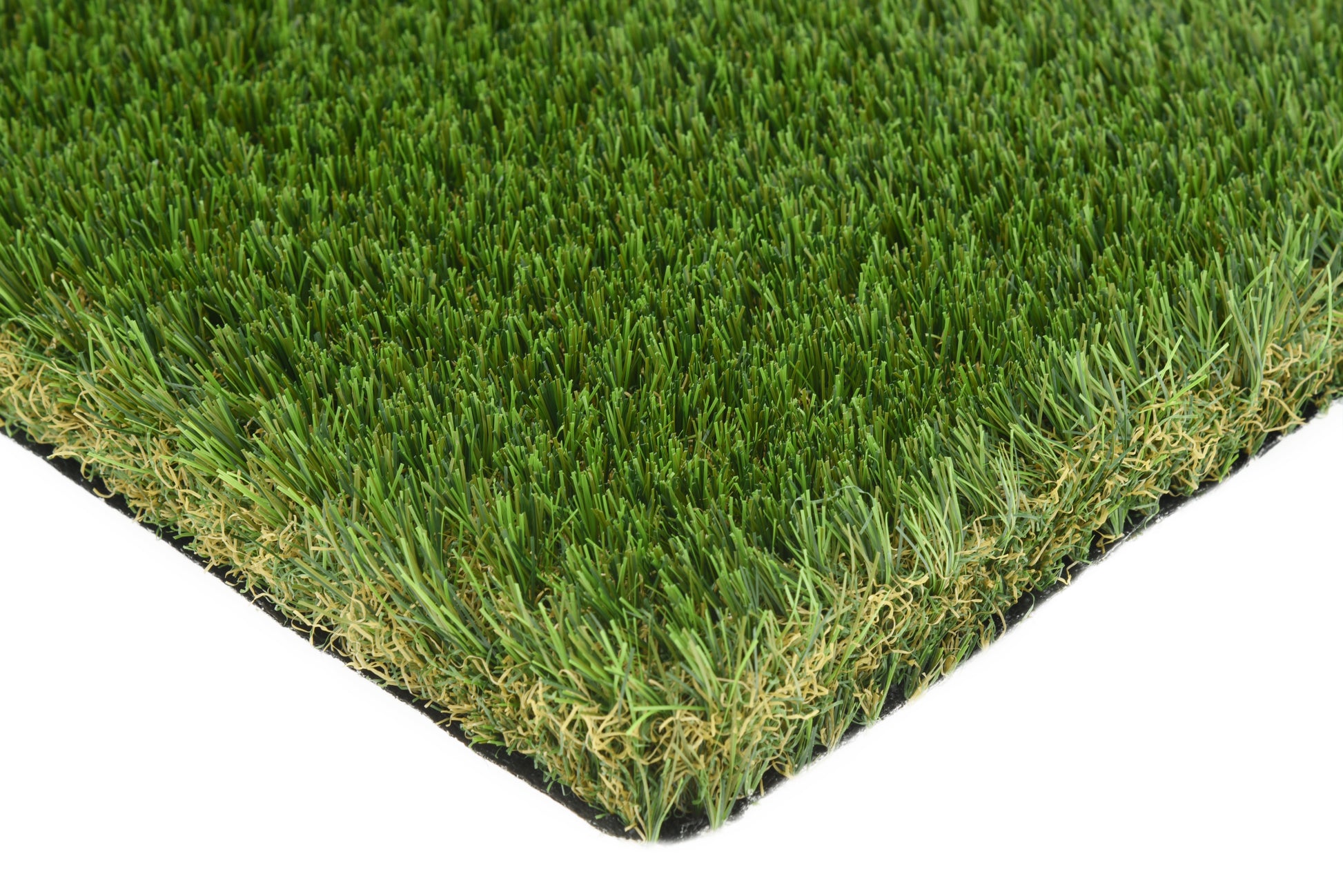 Premium konstgräs från Svea Grass, Mysa OnePoly för trädgård och landscaping, visar gräsmatta med tät, grön konstgräs.